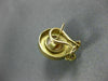 ANTIQUE .14CT DIAMOND & AAA SOUTH SEA PEARL 14KT YELLOW GOLD 3D EARRINGS #17204