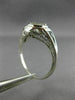 ANTIQUE WIDE .70CT DIAMOND & AAA SAPPHIRE 18KT WHITE GOLD ENGAGEMENT RING 26036