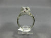 ESTATE EXTRA LARGE 2.72CT WHITE & BLACK DIAMOND 14KT WHITE GOLD 3D COCKTAIL RING