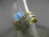 ESTATE .61CT DIAMOND 18KT WHITE & YELLOW & ROSE GOLD WAVE STACKABLE RING SET