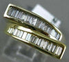 ESTATE .78CT BAGUETTE DIAMOND 14K TWO TONE GOLD CLASSIC DOUBLE SIDED RING #17723