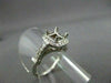ESTATE .50CT DIAMOND 14KT WHITE GOLD HALO SETTING SEMI MOUNT ENGAGEMENT RING 435