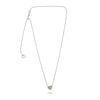 1.14CT WHITE & FANCY YELLOW DIAMOND 18KT 2 TONE GOLD HEART SHAPE LOVE NECKLACE