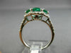 ESTATE WIDE 3.07CT DIAMOND AAA EMERALD & RUBY 14K WHITE GOLD 3D ANNIVERSARY RING