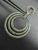 LARGE 3.23CT DIAMOND 18KT WHITE GOLD 3D MULTI CIRCULAR CLIP ON HANGING EARRINGS