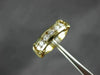 ESTATE .60CT DIAMOND 14KT YELLOW GOLD 3D SIX STONE ROUND ANNIVERSARY RING #5695