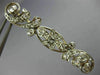 ANTIQUE 1.20CT ROSE CUT DIAMOND 14K WHITE GOLD FLOWER FILIGREE PIN BROOCH #19163