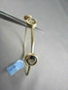 ANTIQUE HAMMER LOOK 3.92CT SMOKY TOPAZ & CITRINE 14KT YELLOW GOLD BANGLE !!!!