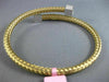 ESTATE LARGE .82CT DIAMOND 14K 2 TONE GOLD 3D SQUARE CRISS CROSS BANGLE BRACELET