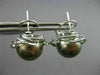 ESTATE LARGE .60CT DIAMOND & AAA TAHITIAN PEARL 18KT WHITE GOLD CLIP ON EARRINGS