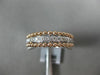 ESTATE .53CT DIAMOND 14KT WHITE & ROSE GOLD 3D MULTI ROW CRISS CROSS LOVE RING