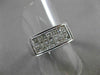 ESTATE WIDE 1.25CT PRINCESS CUT DIAMOND 18KT WHITE GOLD INVISIBLE RING #9321