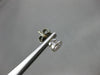 ANTIQUE .63CT ROUND DIAMOND 14KT WHITE GOLD 3D CLASSIC BEZEL STUD EARRINGS #7837
