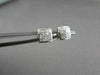 ESTATE 14KT GOLD .50CT PRINCESS DIAMOND STUD EARRINGS F-G VS SIMPLY THE BEST!