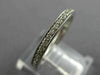 ESTATE .40CT ROUND DIAMOND 14KT WHITE GOLD 3D CHANNEL SET ETERNITY RING #22398
