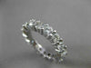 ESTATE 4.50CT DIAMOND 14K WHITE GOLD ETERNITY WEDDING ANNIVERSARY RING #21955