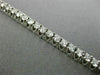 ESTATE 5.10CT ROUND DIAMOND 14K WHITE GOLD 3D DOUBLE SAFETY LOVE TENNIS BRACELET