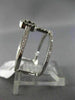 ESTATE WIDE .45CT ROUND DIAMOND 18KT WHITE GOLD 3D TWO ROW SQUARE HALO FUN RING