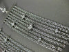 ESTATE LARGE .80CT DIAMOND 14K WHITE GOLD BY THE YARD MULTI ROW HANGING EARRINGS