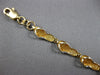 ESTATE 14KT YELLOW GOLD 3D CLASSIC 5MM MULTI SLIPPER FUN LOVE BRACELET #27918
