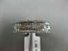WIDE 1.62CT ROUND PRINCESS & BAGUETTE DIAMOND 18K WHITE GOLD 3D ANNIVERSARY RING