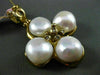 ESTATE LARGE .12CT DIAMOND & AAA SOUTH SEA PEARL 14KT YELLOW GOLD FLOWER PENDANT