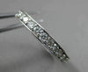 ESTATE 1.20CT ROUND DIAMOND 14KT WHITE GOLD PRONG CHANNEL ETERNITY RING #18598
