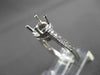 ESTATE .35CT DIAMOND 14K WHITE GOLD 3D FILIGREE SEMI MOUNT ENGAGEMENT RING #1568