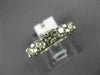 ESTATE 1.93CT DIAMOND 18K WHITE GOLD 3D FIVE STONE DOUBLE SIDED ANNIVERSARY RING