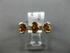 ESTATE .77CT DIAMOND & AAA CITRINE 14KT WHITE GOLD 5 STONE SEMI BEZEL FUN RING
