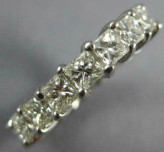 3.0CT DIAMOND 14K WHITE GOLD 3D PRINCESS ETERNITY WEDDING ANNIVERSARY RING 19900