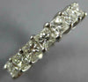 3.0CT DIAMOND 14K WHITE GOLD 3D PRINCESS ETERNITY WEDDING ANNIVERSARY RING 19900
