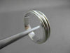 ESTATE 14K WHITE GOLD CLASSIC MATTE & SHINY WEDDING ANNIVERSARY BAND RING #23145