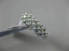 ESTATE WIDE .50CT DIAMOND 14KT WHITE GOLD 3D MULTI ROW WEDDING ANNIVERSARY RING
