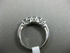 ESTATE .75CT DIAMOND 14K WHITE GOLD 3D FIVE STONE LOVE WEDDING ANNIVERSARY RING