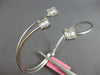 WIDE .77CT DIAMOND 18KT WHITE GOLD ROUND & BAGUETTE FLEXIBLE FUN BANGLE BRACELET