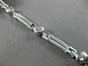 ESTATE WIDE 1.20CT DIAMOND 14KT WHITE GOLD ETOILE SOLID BRACELET STUNNING #19274