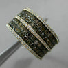 ESTATE 1.85CT WHITE CHOCOLATE FANCY DIAMOND 18K ROSE GOLD MULTI ROW WEDDING RING