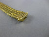 ESTATE WIDE & LONG 18KT YELLOW GOLD 3D FOUR ROW BYZANTINE BRACELET #19791