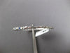 1.16CT DIAMOND & AAA SAPPHIRE 18KT WHITE GOLD SEMI ETERNITY LOVE BANGLE BRACELET