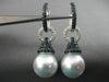 LARGE 1.57CT DIAMOND AAA SAPPHIRE & SOUTH SEA PEARL 18KT WHITE GOLD 3D EARRINGS