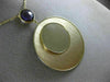ESTATE LARGE 3.0CT DIAMOND & AAA AMETHYST 14KT YELLOW GOLD ROUND MIRROR NECKLACE