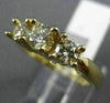 ESTATE 1.0CT DIAMOND 14KT YELLOW GOLD 3D CLASSIC ROUND 3 STONE ENGAGEMENT RING