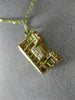 ANTIQUE 14KT YELLOW GOLD 3D CLASSIC SAN FRANCISCO TROLLEY CAR PENDANT #26312