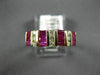 ESTATE 1.24CT DIAMOND & AAA RUBY 14KT YELLOW GOLD 3D CLASSIC ANNIVERSARY RING
