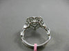 ESTATE 1.23CT ROUND & HEART DIAMOND 18KT WHITE GOLD HEART SHAPE DOUBLE HALO RING