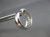 ESTATE WIDE .37CT DIAMOND 18KT WHITE GOLD 3D CLASSIC MULTI ROW HUGGIE EARRINGS