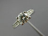 ESTATE 1.04CT DIAMOND 14KT WHITE GOLD CLASSIC FOUR PRONG ENGAGEMENT RING #25942
