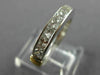 ESTATE 1.20CT DIAMOND 14KT & 18KT TWO TONE GOLD WEDDING ANNIVERSARY RING #9695