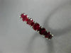 ESTATE 4.55CT AAA ROUND RUBY 14K WHITE GOLD 3D ETERNITY WEDDING ANNIVERSARY RING